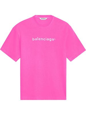 Balenciaga logo-print T-shirt - Pink