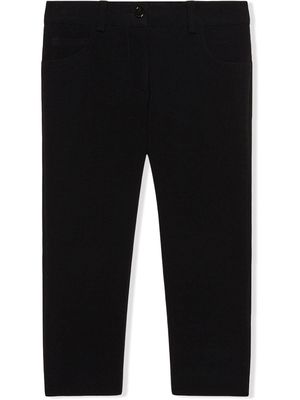 Dolce & Gabbana Kids tapered leg trousers - Black