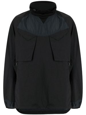 Maharishi pullover funnel-neck jacket - Black