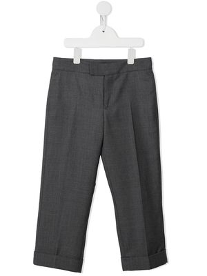Thom Browne Kids Super 120s twill tailored trousers - Grey