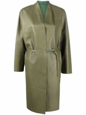 Desa 1972 belted reversible coat - Green