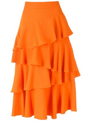 Olympiah Fresia midi skirt - Orange