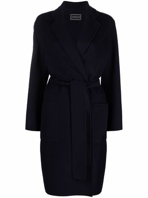 10 CORSO COMO belted single-breasted coat - Blue