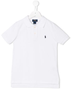 Ralph Lauren Kids embroidered logo polo shirt - White