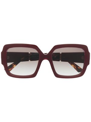 Prada Eyewear oversized-frame sunglasses - Red