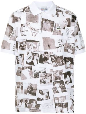 Lacoste x Polaroïd photograph-print polo shirt - White