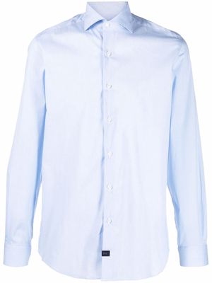 Fay long-sleeve cotton shirt - Blue