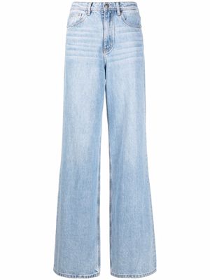 12 STOREEZ wide-leg high-rise jeans - Blue