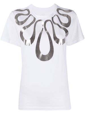 10 CORSO COMO metallic graphic-print T-shirt - White