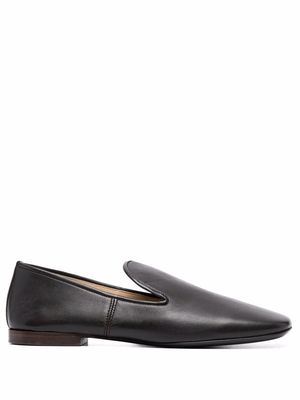 Lemaire square-toe slip-on loafers - Brown