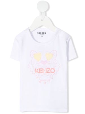 Kenzo Kids logo print T-shirt - White