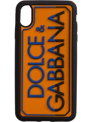 Dolce & Gabbana logo-lettering iPhone XS Max case - Yellow