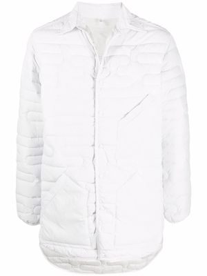Y-3 quilted padded jacket - White