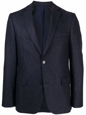 Officine Generale single-breasted pinstripe blazer - Blue