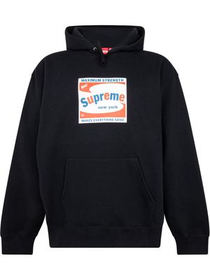 Supreme Shine logo-print hoodie - Black