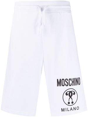 Moschino logo-print shorts - White