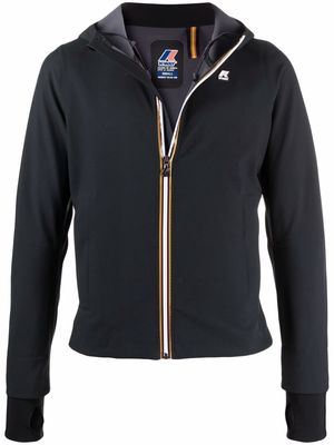 K-Way R&D zip-up hooded jacket - Black