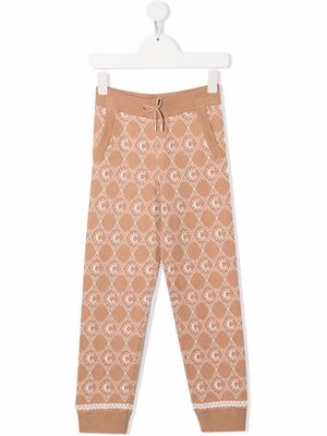 Chloé Kids C-jacquard knitted trousers - Neutrals