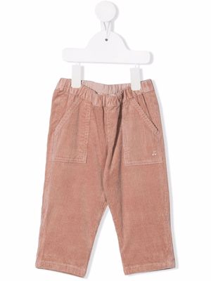 Bonpoint corduroy straight leg trousers - Pink
