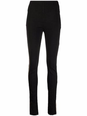 Masnada contrast-trim skinny trousers - Black