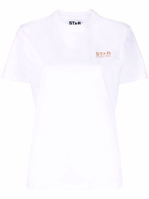 Golden Goose logo-print cotton T-shirt - White