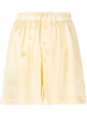 Loulou Studio YEDI silk shorts - Yellow