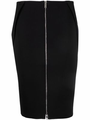 Givenchy high-waisted zip-fastening skirt - Black