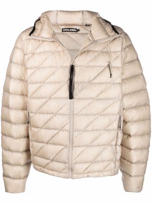 Holden padded hooded down jacket - Neutrals