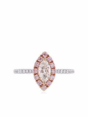 HYT Jewelry 18kt gold Argyle Pink diamond engagment ring