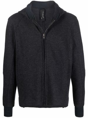 Transit slim-fit zipped hoodie - Grey