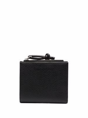 Emporio Armani pebbled-effect leather wallet - Black