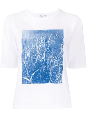 agnès b. graphic-print T-shirt - White