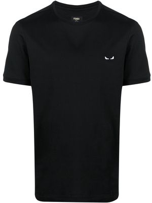 Fendi Bag Bugs-embroidered T-shirt - Black