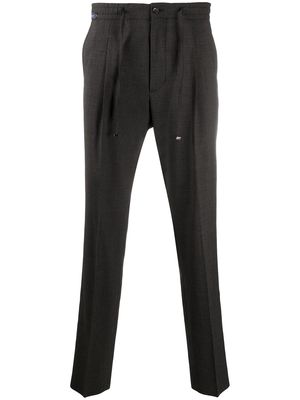 Corneliani elasticated straight-leg trousers - Grey