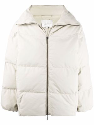 Studio Nicholson zipped padded jacket - Neutrals