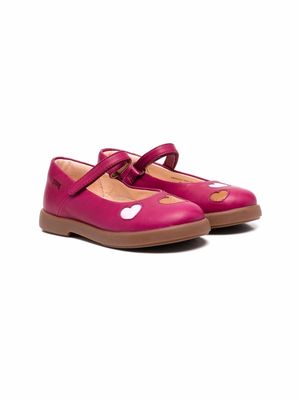 Camper Kids TWS heart-motif ballerina shoes - Pink