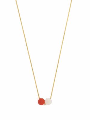 Aliita 9kt yellow gold sun and moon necklace