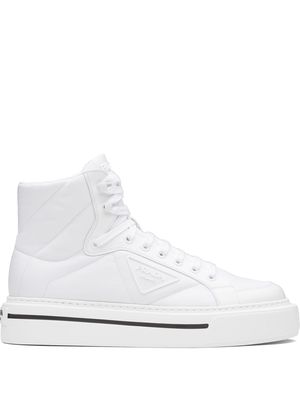 Prada Macro brushed sneakers - White