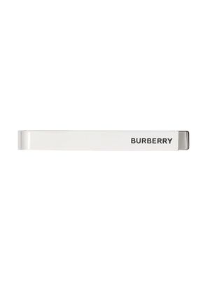 Burberry logo detail tie bar - Silver