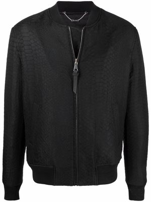 Billionaire Animalier-print bomber jacket - Black