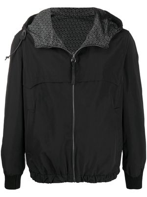 Salvatore Ferragamo reversible hooded jacket - Black