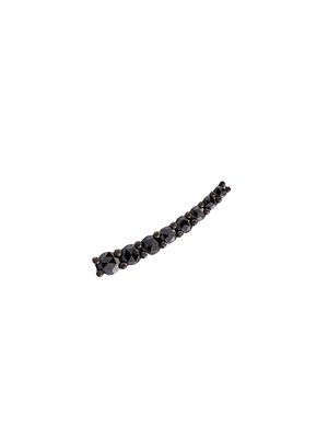 ALINKA Dasha black diamond left side small slider earring - Metallic