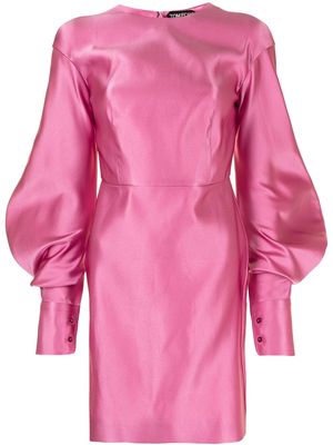 TOM FORD puff-sleeve duchesse-silk minidress - Pink