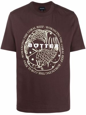 Botter graphic-print organic cotton T-shirt - Brown