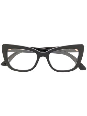 Dolce & Gabbana Eyewear cat eye frame glasses - Black