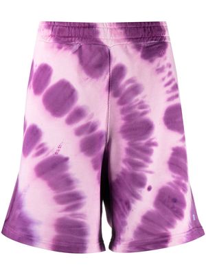 MSGM tie-dye shorts - Purple