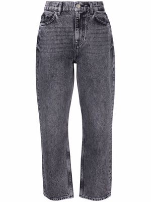 IRO high-rise tapered jeans - Black
