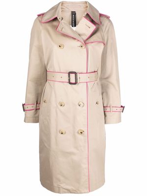 Mackintosh NORRIE gabardine trench coat - Neutrals
