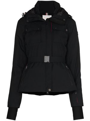 Erin Snow Diana belted ski jacket - Black