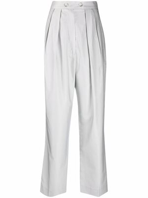 12 STOREEZ pleated-waist trousers - Grey